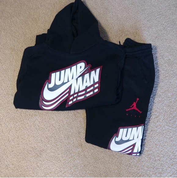 ✈ Nike Air Jordan | Boy's matching set sz M hoody/ sz S pants - Picture 5 of 5
